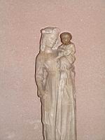 Statue de la Vierge au sourire, pierre, XIVeme, Musee de Carcassonne (4)